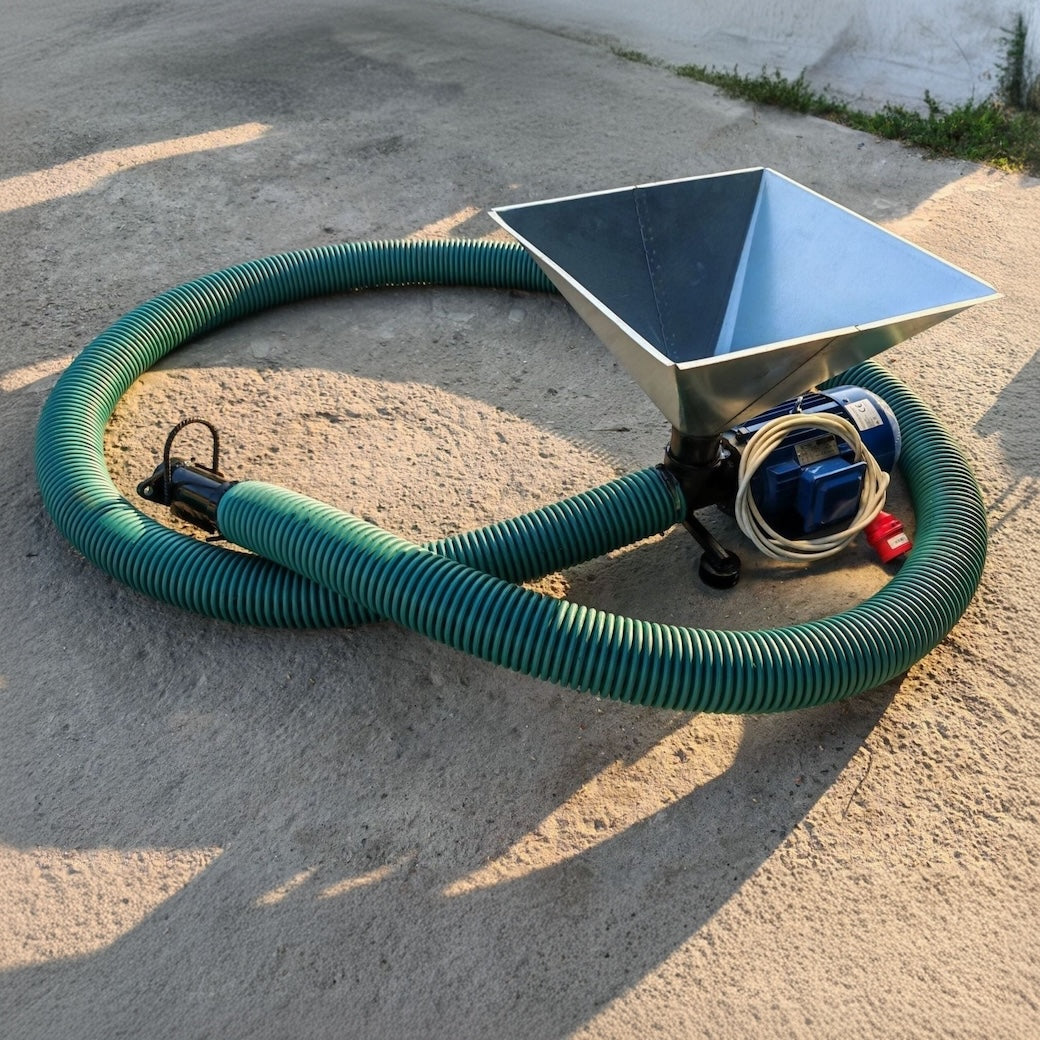 Flexible Förderschnecke 380 V mit Trichter für Mehl