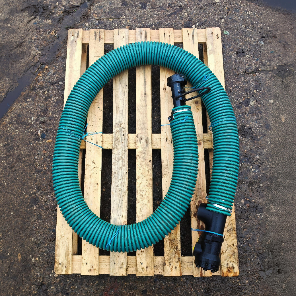 flexible Förderschnecke mit Hydraulikmotor - Feldschnecke