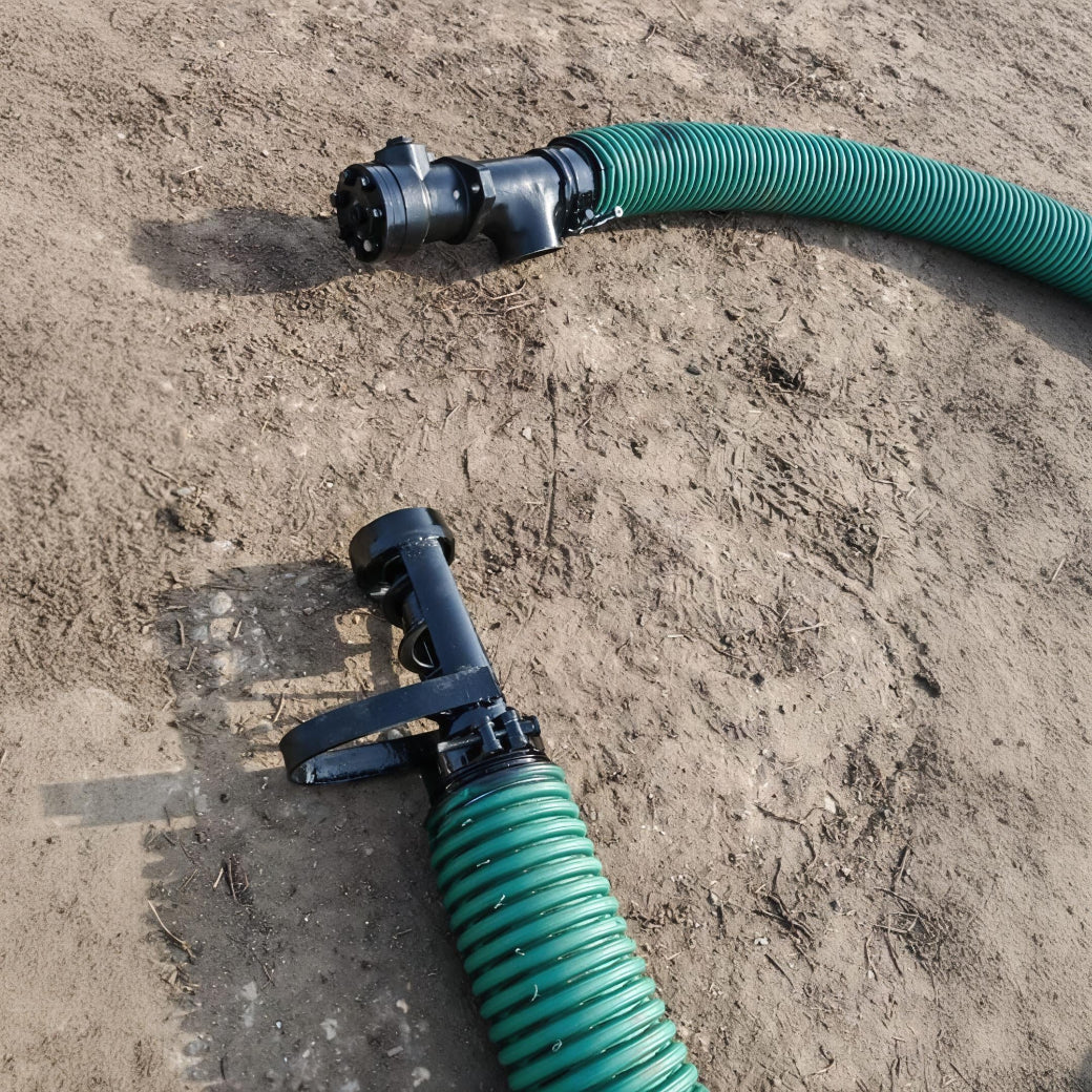 flexible Förderschnecke mit Hydraulikmotor - Feldschnecke