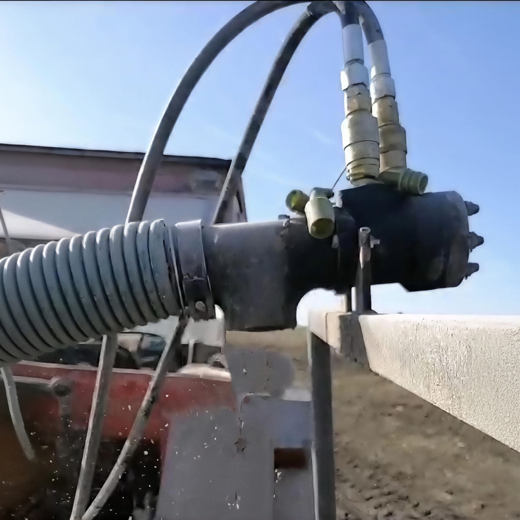 flexible Förderschnecke mit Hydraulikmotor - Feldschnecke