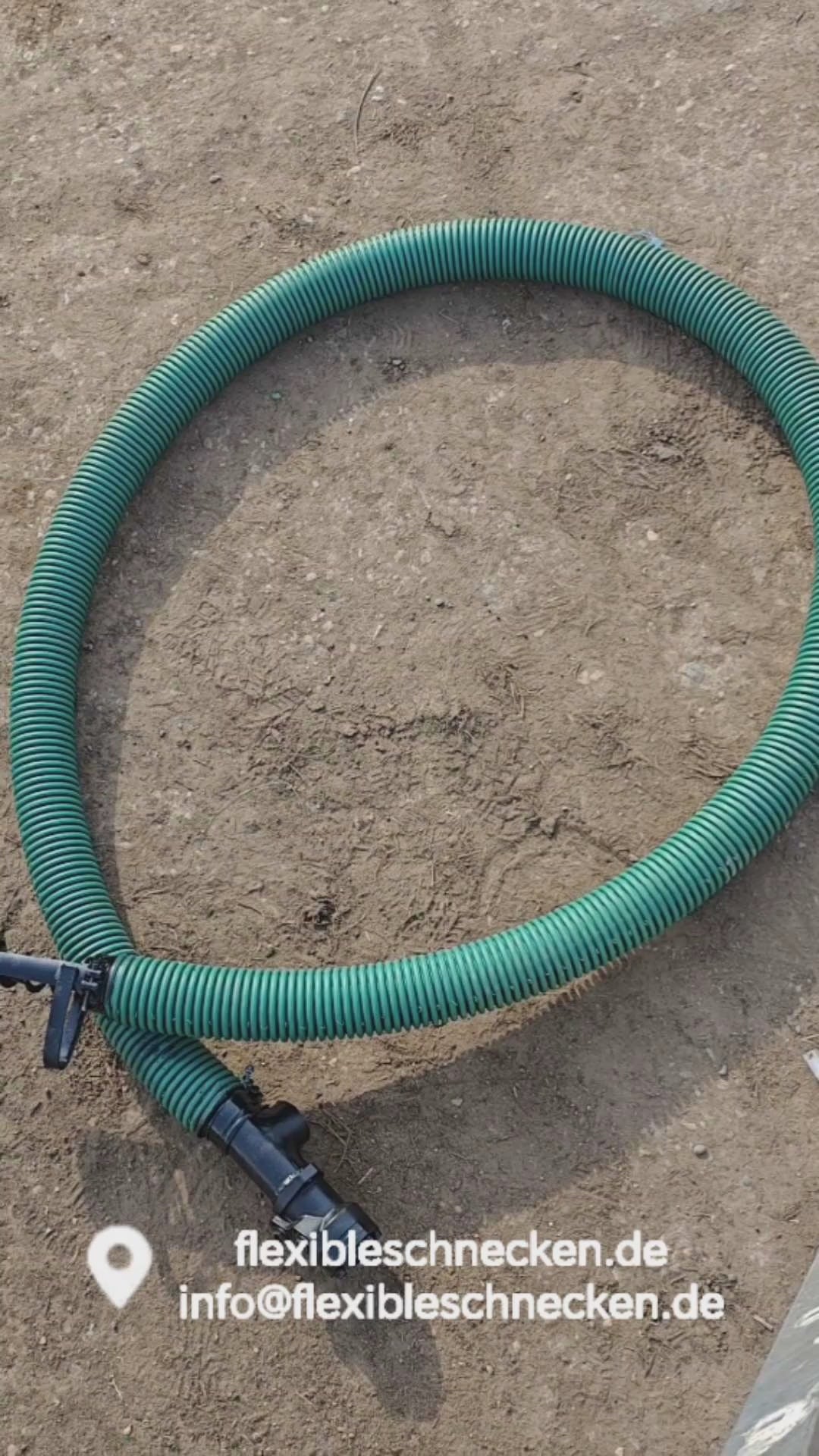 flexible Förderschnecke mit Hydraulikmotor - Feldschnecke