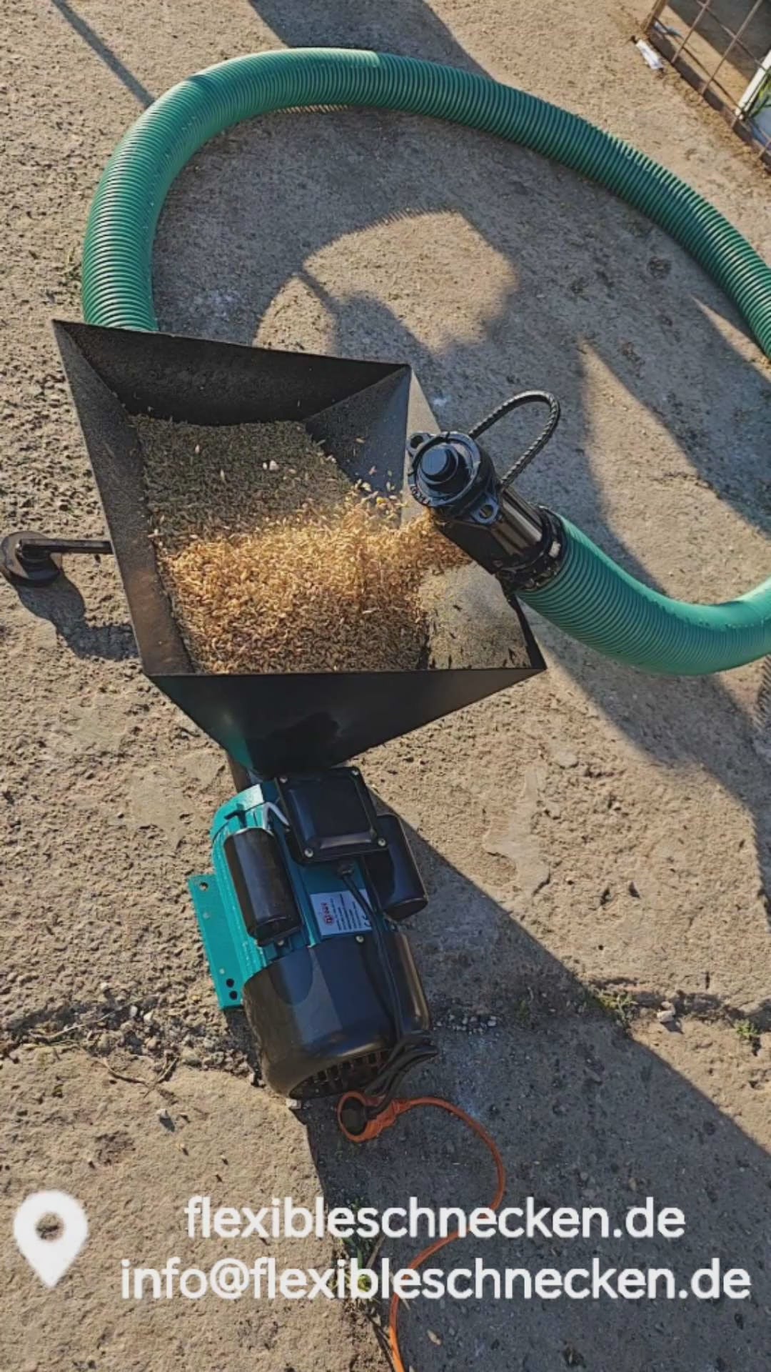 Trichter Förderschnecke - 220V Getreideschnecke