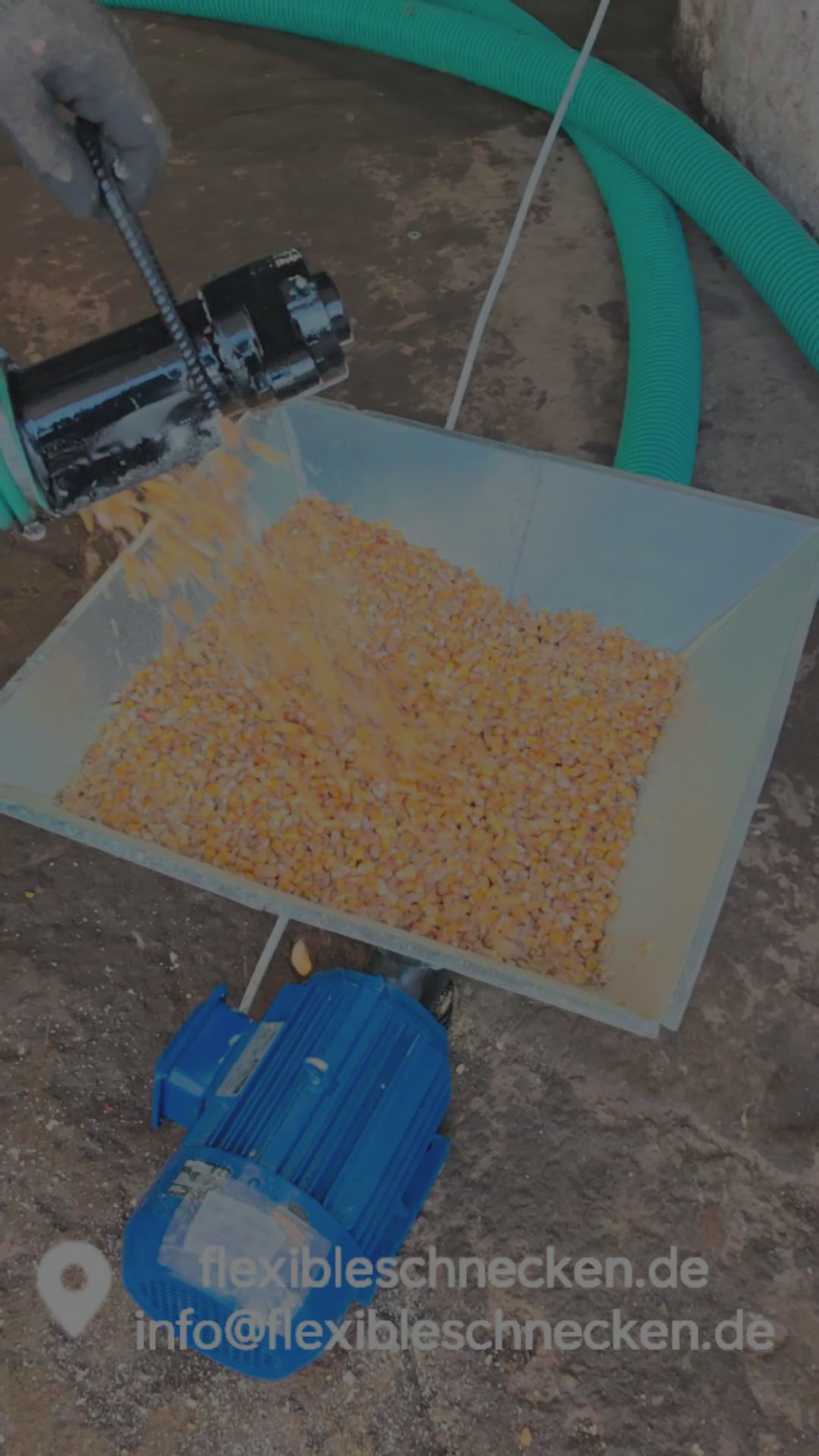 Trichter Förderschnecke Getreideschnecke mit 380‑V‑Motor