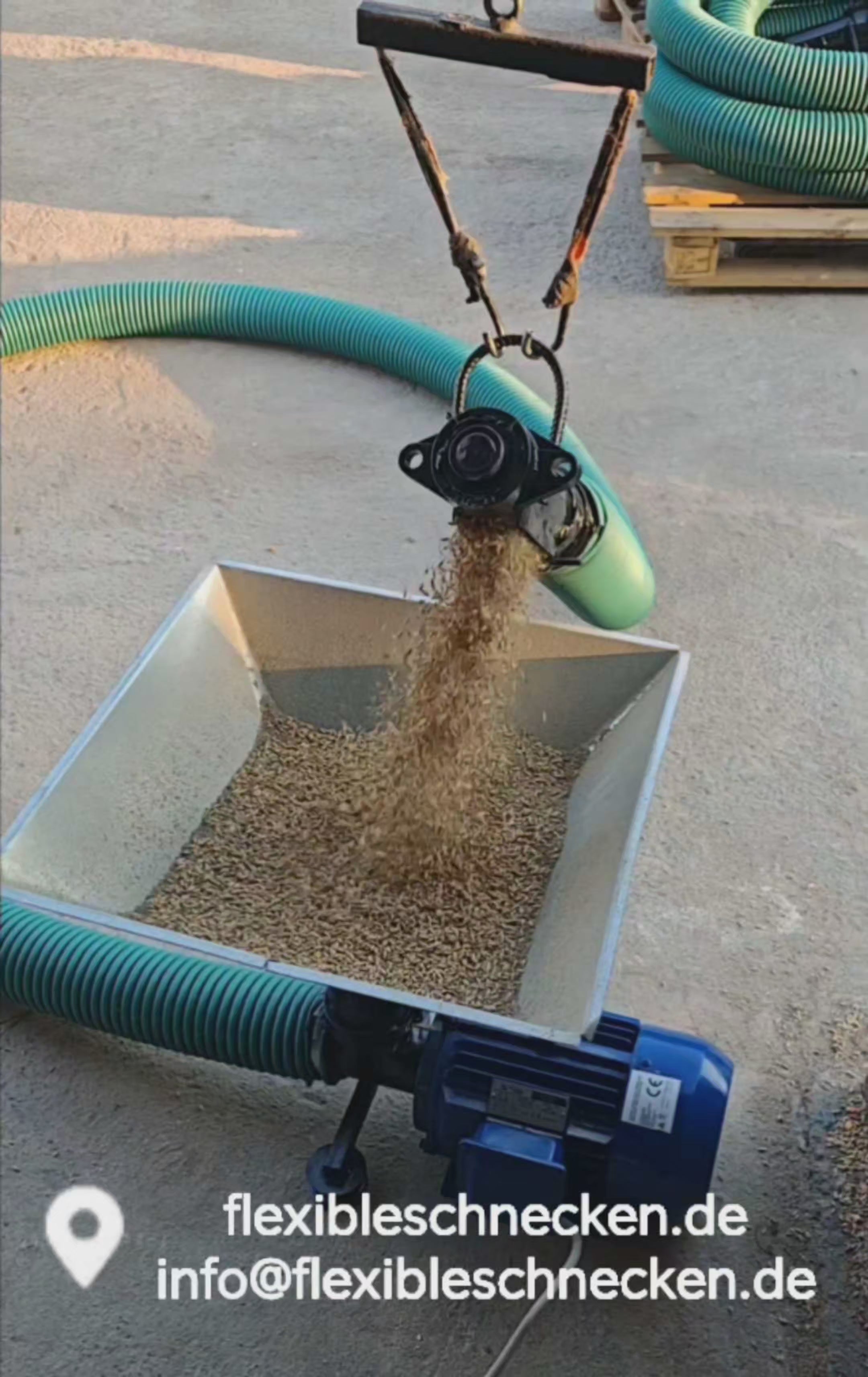 Trichter Förderschnecke Getreideschnecke mit 380‑V‑Motor