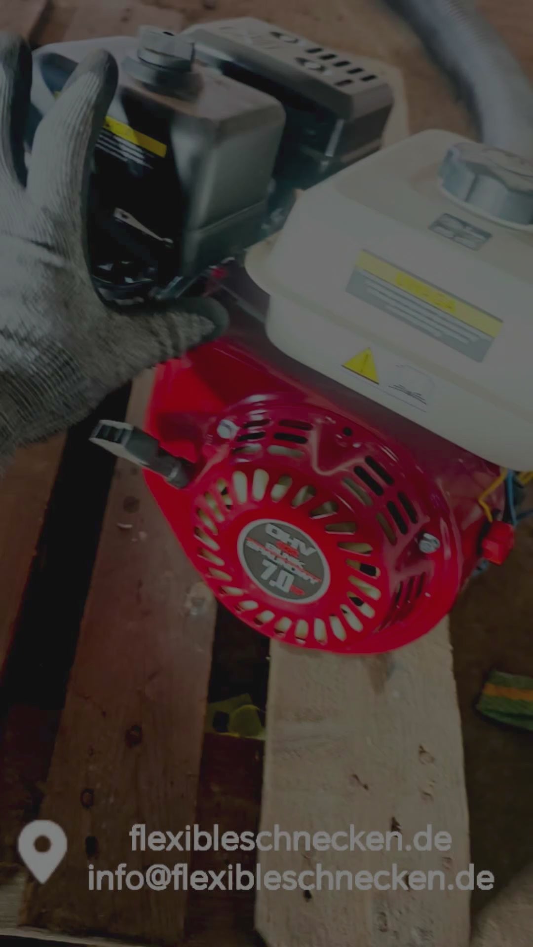 Schneckenfördersystem - Benzinmotor 7 PS