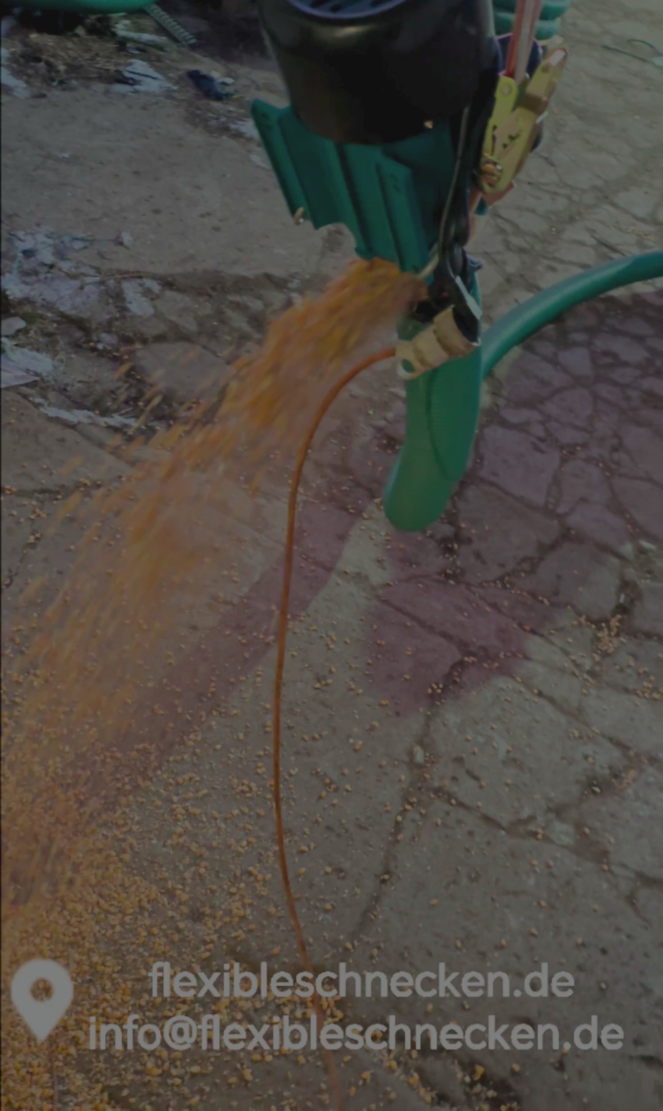 Förderschnecke mit 220-V-Motor - Flexible Schneckenförderer