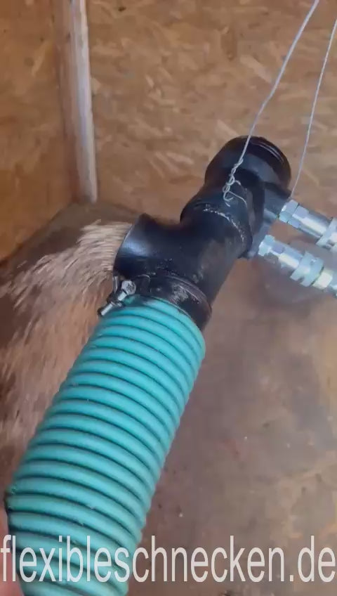 flexible Förderschnecke mit Hydraulikmotor - Feldschnecke